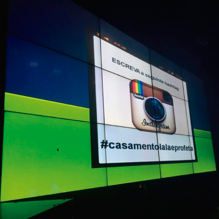 INSTAPIXX PROJEÇÃO EM VIDEO WALL IPIXX FOTOS PELO INSTAGRAM REVELAÇÃO BH BELO HORIZONTE CASAMENTO LALA E PROFETA IPIXX