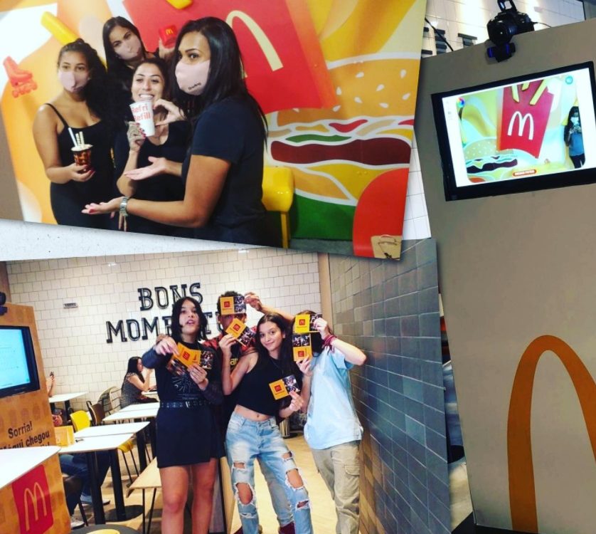 INAUGURAÇÃO MCDONALDS BH CABINE KBINE DE FOTO IPIXX TOTEM FOTO NA HORA BH BELO HORIZONTE