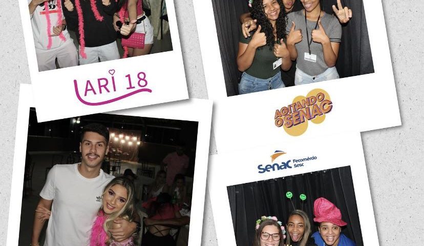 ANIVERSARIO LARI E EVENTO SENAC SUCESSO BH CABINE KBINE DE FOTO IPIXX TOTEM FOTO NA HORA BH BELO HORIZONTE